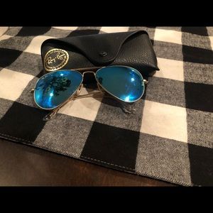 Ray-Ban Blue flash lenses - aviator sunglasses
